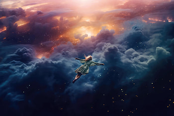 Realization, floating, alone, relaxing, artist, artwork, digital-art HD wallpaper