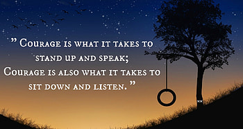 Courage, Fields, Tree, Nature, Quotes, Thoughts, Words HD wallpaper