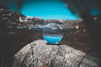 Crystal Bal Transparent Nature Background Reflection , crystal, graphy, nature, reflection HD wallpaper