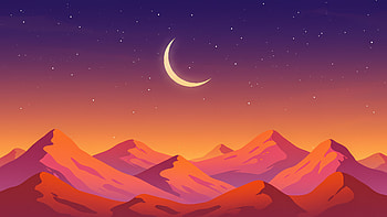 Minimal Night In Mountains , minimalism, minimalist, artist, artwork, digital-art HD wallpaper