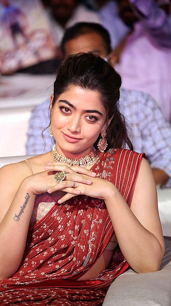 Rashmika mandanna, telugu actress, saree beauty HD phone wallpaper
