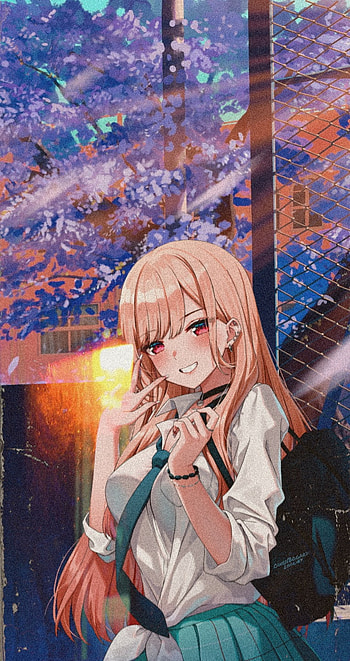 Marín Kitagawa, dress, darling, up, my, anime HD phone wallpaper