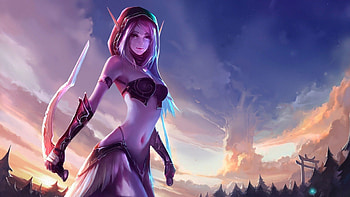 Warrior, lady, hot, epic, dark HD wallpaper