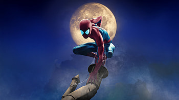 Spiderman Darkness Follows Him, spiderman, superheroes, artwork, art, digital-art, deviantart HD wallpaper
