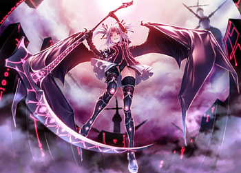Rezi Scythe, cute, girl, anime, reaper HD wallpaper