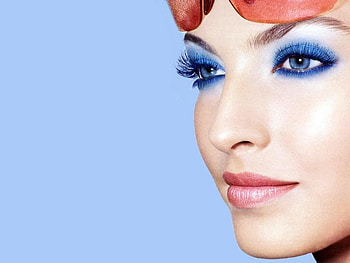 color face, lady, color, eyes, face, models, people, hair, female HD wallpaper