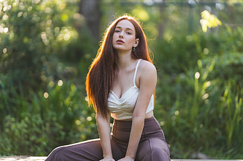 Girl Glowing Portrait, girls, model, portrait HD wallpaper