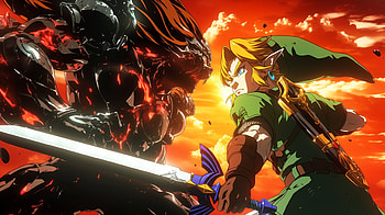 Epic of Link with the Master Sword from The Legend of Zelda, video game, The Legend of Zelda, Link, Master Sword HD wallpaper