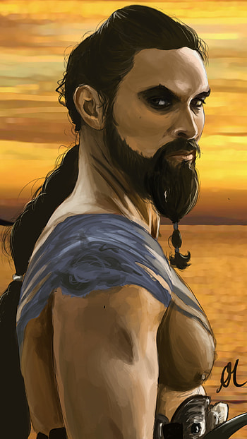 Khal Drogo, Game Of Thrones, jason momoa, warrior, got HD phone wallpaper