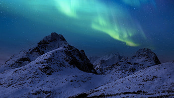 Northern Lights, aurora borialis, Firefox theme, north, bright, cold, sky, mountains HD wallpaper