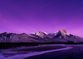 Nature, Mountains, Twilight, Violet, Vertex, Dusk, Purple, Tops HD wallpaper