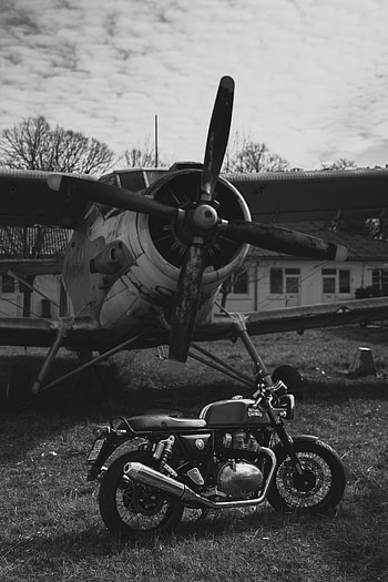 Motorcycle, cloud, sky, grey HD phone wallpaper