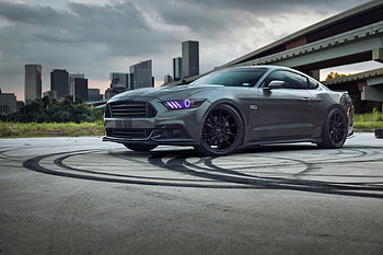 Ford mustang, muscle car, side view HD wallpaper