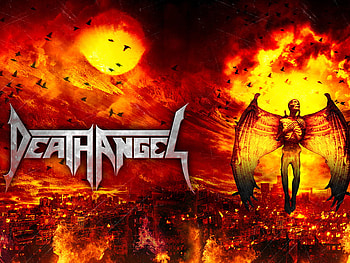 Death Angel, music, logo, firme, flames, metal, angel, death HD wallpaper