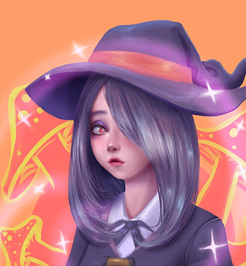 Cute, witch, Sucy Manbavaran, art HD phone wallpaper