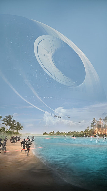 Rogue One, Death Star (Star Wars) HD phone wallpaper