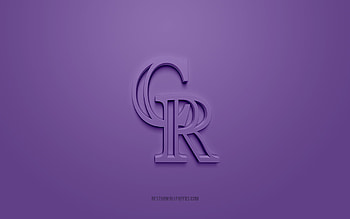 Colorado Rockies emblem, creative 3D logo, purple background, American baseball club, MLB, Colorado, USA, Colorado Rockies, baseball, Colorado Rockies insignia HD wallpaper