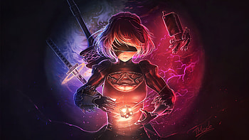 YoRHa NO 2 Type B Nier Automata Art, nier-automata, 2017-games, games, artwork, artwork, deviantart HD wallpaper