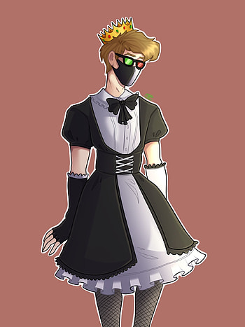 Ranboo in maid dress, maid dress HD phone wallpaper