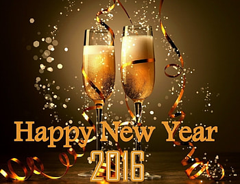 Happy New Year ! ღ❤ღ, champagne, New Year, shine, sparkle, 2016, celebrate, bubbles, gold HD wallpaper