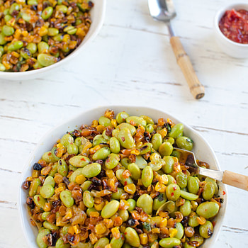 Roasted corn stir fry, Chili cilantro lime sauce, Kristen Stevens, Food & Wine HD phone wallpaper