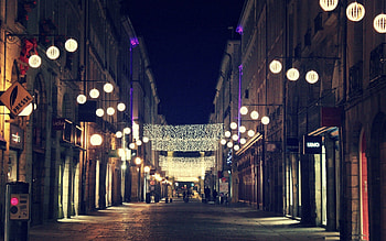 Cities, City, Glare, Shine, Light, Evening, Street HD wallpaper