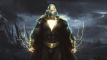 Black Adam, The Rock as Black Adam, Superhuman abilities, resolution HD wallpaper