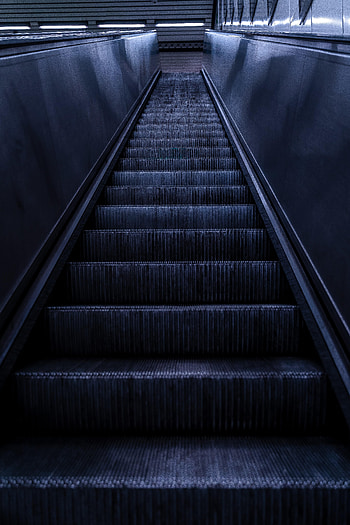 Miscellanea, Miscellaneous, Grey, Construction, Design, Steps, Escalator HD phone wallpaper
