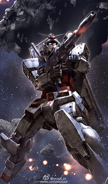 Gundam, art, machine HD phone wallpaper