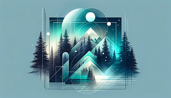 Abstract Mountain Landscape, Cool, Abstract, swirl, nature, mountain HD wallpaper