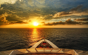 Horizon, Miscellanea, Miscellaneous, Ocean, Ship HD wallpaper
