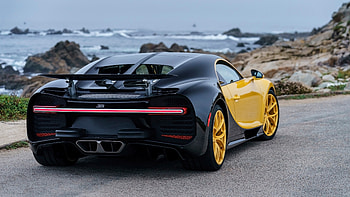 Bugatti Chiron, supercar, sport, rear HD wallpaper