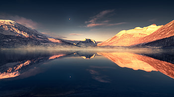 Beautiful Lake Landscape Scenery HD wallpaper
