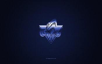 Rimouski Oceanic, Canadian hockey club, QMJHL, blue logo, blue carbon fiber background, Quebec Major Junior Hockey, hockey, Quebec, Canada, Rimouski Oceanic logo HD wallpaper