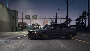 Artwork, classic car, BMW HD wallpaper