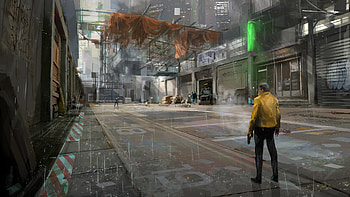 In The Alley Of Fear , cyberpunk, artist, artwork, digital-art, scifi, artstation HD wallpaper