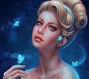 Cinderella, pretty, Fantasy, Beauty HD wallpaper