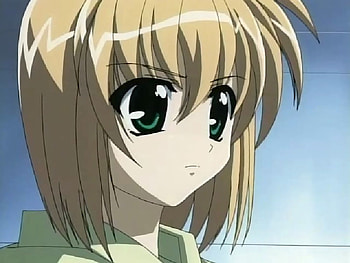 Yuuno Scrya Screenshot, blonde, other, yuuno, screenshot, yuuno scrya, mgln, magical girl lyrical nanoha, anime, serious, scrya HD wallpaper