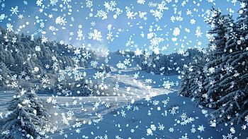 Snowy 3D HD wallpaper
