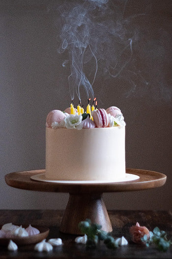 Food, Smoke, Desert, Candles, Cake, Bakery Products, Baking HD phone wallpaper