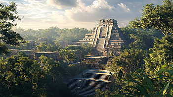 Majestic Ancient Maya Temple - Ultra, temple, jungle, ancient ruin HD wallpaper