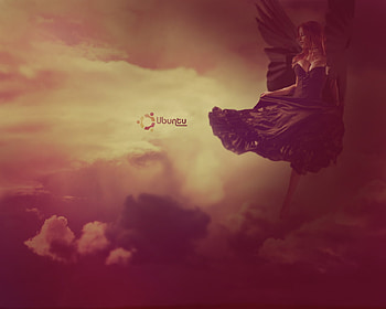 Ubuntu, Technology, Sky, Wings HD wallpaper