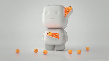 3D, Vitamins, Cube, Smilies, Smiles, Little Man HD wallpaper