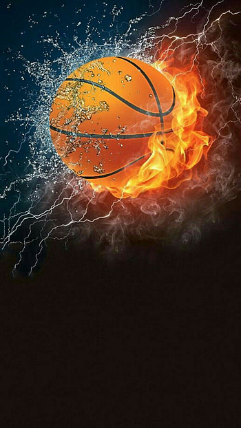 Basketball, Fire Basketball HD phone wallpaper