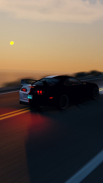 Toyota supra, Forza Horizon, Car, Assetto corsa, sunset, mk4 supra HD phone wallpaper