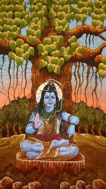 Lord Shiva Live, Lord Shiva, Tree Background HD phone wallpaper