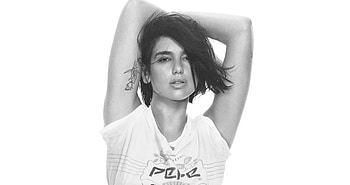 Dua Lipa, Pepe jeans, 2019, bw HD wallpaper