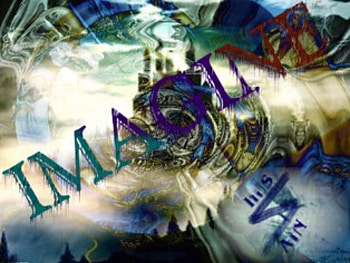 Imagine, abstract, logo HD wallpaper