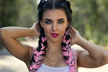 Beauty, model, pink, dmitry shulgin, christina, face, girl, woman, frumusete HD wallpaper