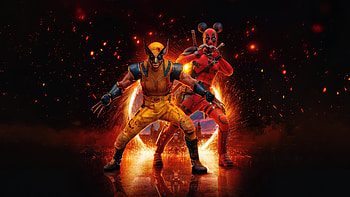 Deadpool And Wolverine Chaotic Duo, deadpool-and-wolverine, deadpool-3, wolverine, deadpool, superheroes, artwork, digital-art HD wallpaper